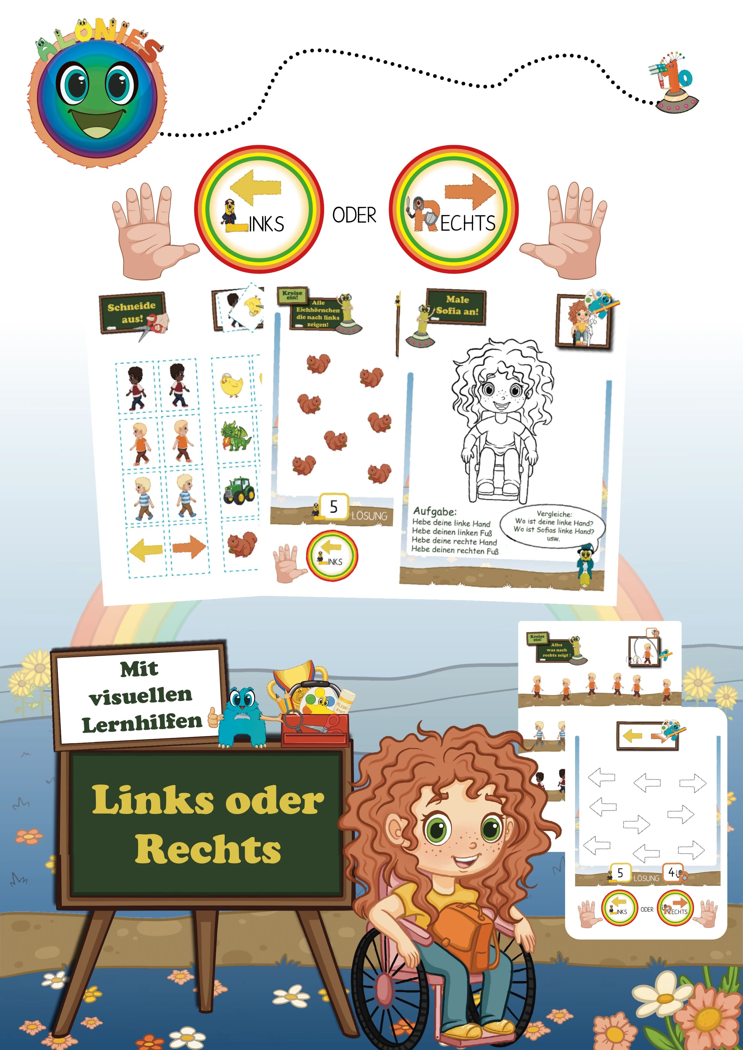 Links und Rechts Übungsheft