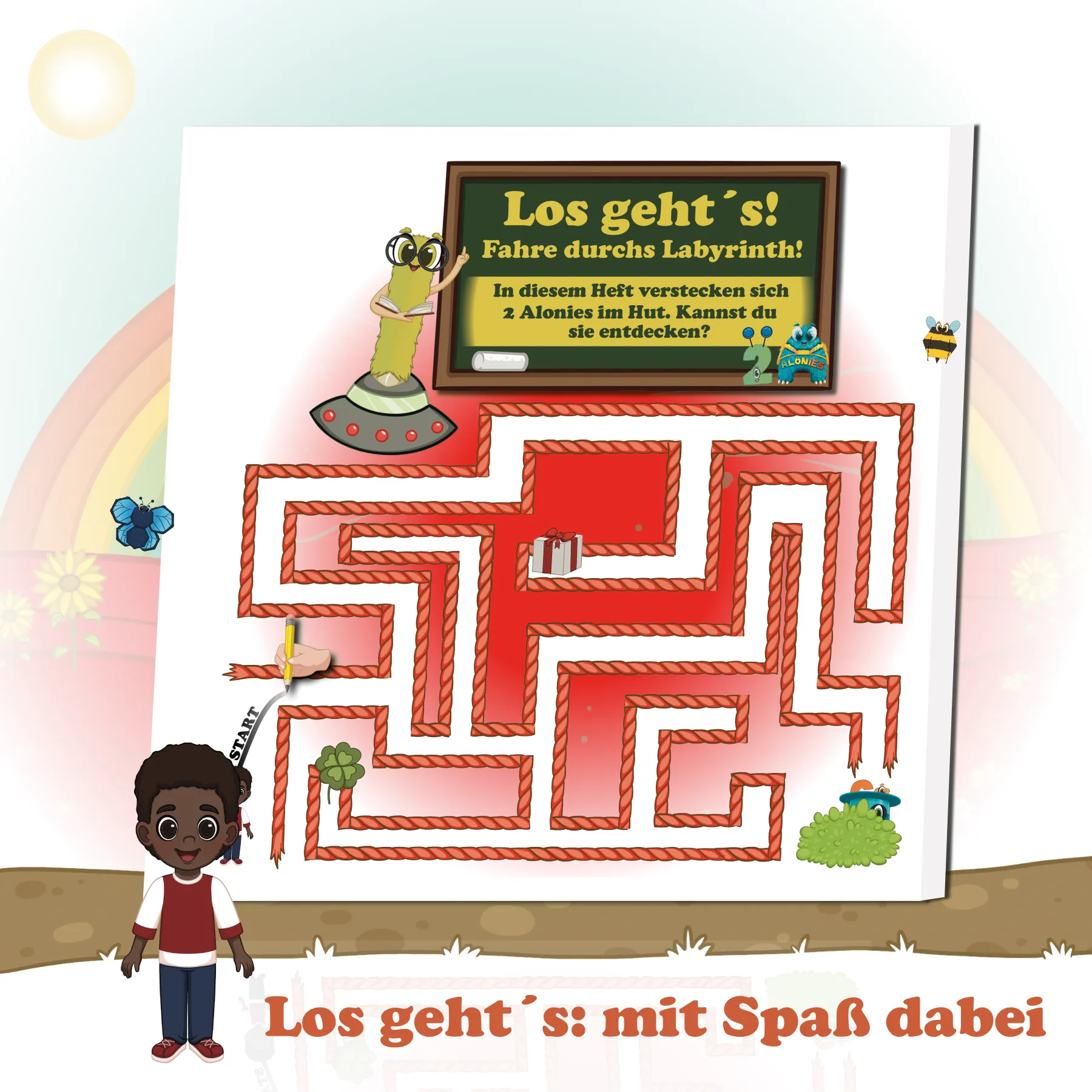 Mein Kindergarten Schulheft mit Leo Ansicht 4