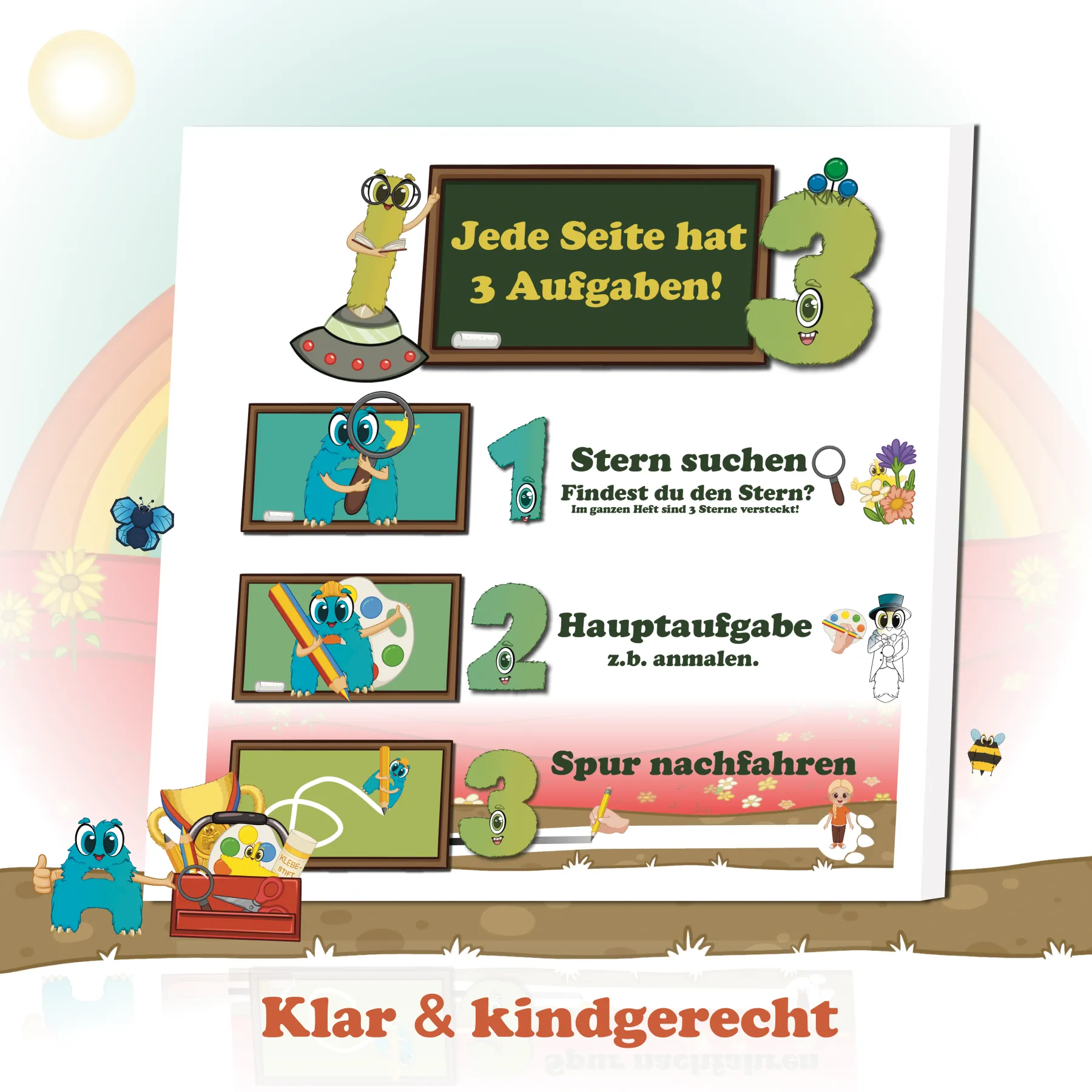 Mein Kindergarten Schulheft mit Leo Ansicht 6