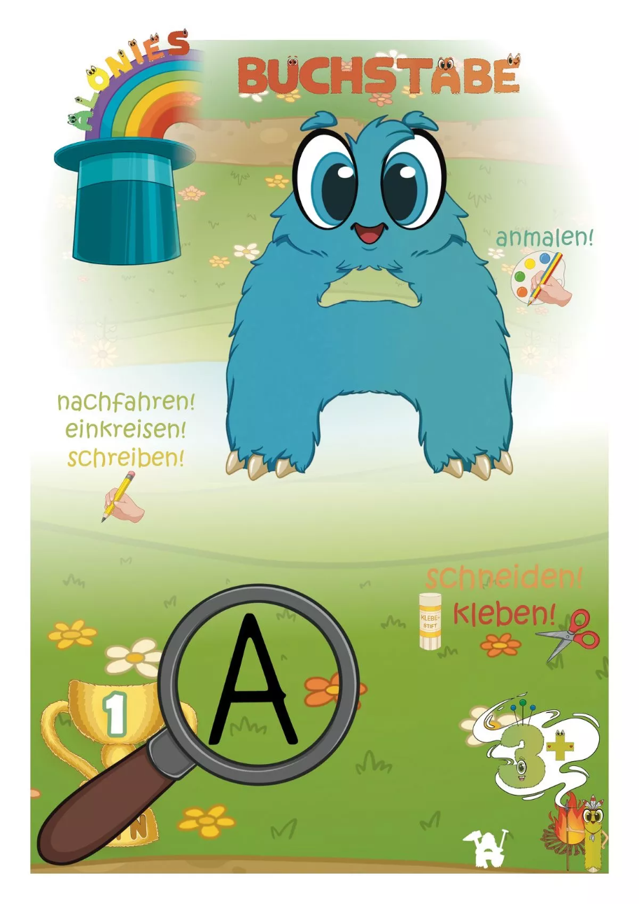 Für große Maler - das ganze Alphabet