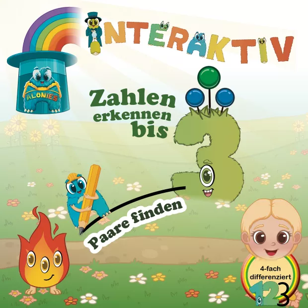 Zahlen und Mengen bis 3 verknüpfen – interaktives Vorschulmaterial mit Lucia. Alonies fördern spielerisches und selbstständiges Lernen. Zahlen und Mengen bis 3 verknüpfen – interaktives Vorschulmaterial mit Lucia. Alonies fördern spielerisches und selbstständiges Lernen.