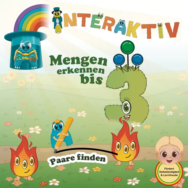 Interaktives Lernmaterial Vorschule – Lucia entdeckt Mengen bis 3. Spielerisches, selbstständiges Lernen im Kindergarten mit den Alonies. Interaktives Lernmaterial Vorschule – Lucia entdeckt Mengen bis 3. Spielerisches, selbstständiges Lernen im Kindergarten mit den Alonies.