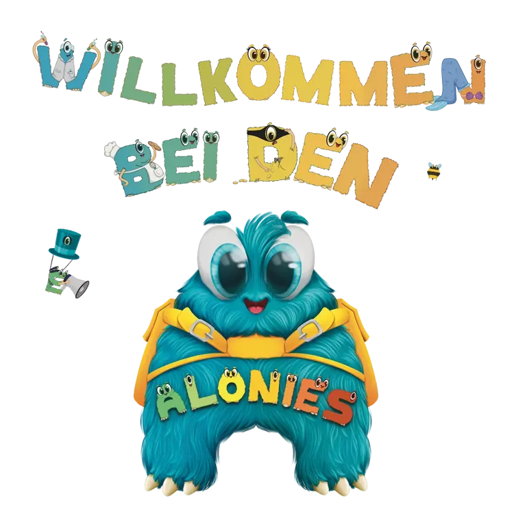 Herzlich Willkommen bei den Alonies – spielerisches und selbstständiges Lernen für Vorschulkinder. Das Willkommensbild zeigt die liebevoll gestalteten ALONI-Buchstaben, die Kinder motivieren, Zahlen, Buchstaben und Formen zu entdecken. Es vermittelt Lernfreude, Motivation und einen kindgerechten Einstieg in die Welt der Alonies. Herzlich Willkommen bei den Alonies – spielerisches und selbstständiges Lernen für Vorschulkinder. Das Willkommensbild zeigt die liebevoll gestalteten ALONI-Buchstaben, die Kinder motivieren, Zahlen, Buchstaben und Formen zu entdecken. Es vermittelt Lernfreude, Motivation und einen kindgerechten Einstieg in die Welt der Alonies.