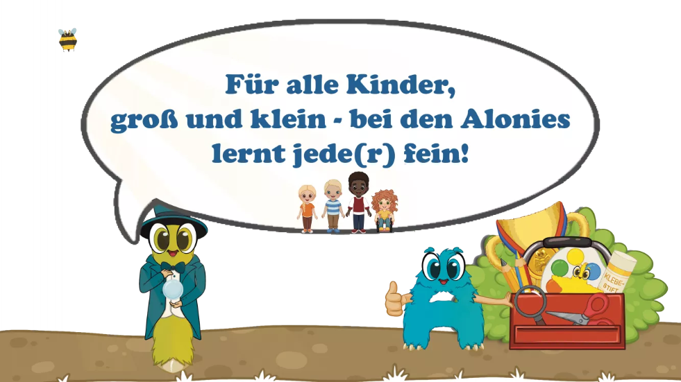 Lucia für alle Kinder ab 3 Jahren. Sie steht symbolisch für die Kindergarten-Schulbücher und Rätselhefte der Alonies, die spielerisches und selbstständiges Lernen fördern. Die Lern- und Rätselbücher ab drei Jahren vermitteln erste Zahlen und Buchstaben, stärken Konzentration, Wahrnehmung und Lernfreude – ideal für Vorschule, Kindergarten und den Start in die Schulvorbereitung.