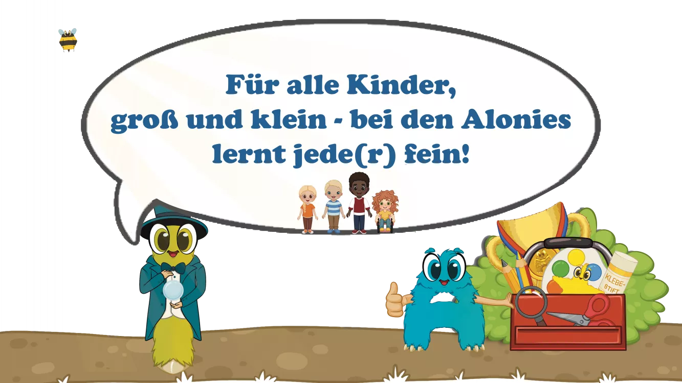 Lucia für alle Kinder ab 3 Jahren. Sie steht symbolisch für die Kindergarten-Schulbücher und Rätselhefte der Alonies, die spielerisches und selbstständiges Lernen fördern. Die Lern- und Rätselbücher ab drei Jahren vermitteln erste Zahlen und Buchstaben, stärken Konzentration, Wahrnehmung und Lernfreude – ideal für Vorschule, Kindergarten und den Start in die Schulvorbereitung. Lucia für alle Kinder ab 3 Jahren. Sie steht symbolisch für die Kindergarten-Schulbücher und Rätselhefte der Alonies, die spielerisches und selbstständiges Lernen fördern. Die Lern- und Rätselbücher ab drei Jahren vermitteln erste Zahlen und Buchstaben, stärken Konzentration, Wahrnehmung und Lernfreude – ideal für Vorschule, Kindergarten und den Start in die Schulvorbereitung.