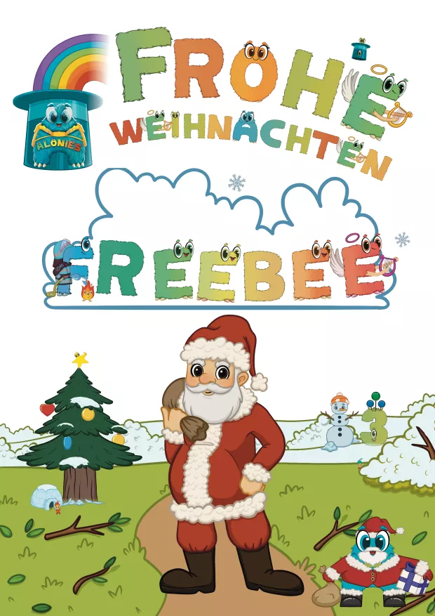 Weihnachtliches Alonies-Lernmaterial zum Schneiden, Kleben und Malen für Kinder ab 3 Jahren. Das Angebot fördert Feinmotorik, Kreativität und selbstständiges Arbeiten in der Weihnachtszeit. Die intergalaktischen Lernbegleiter der Alonies führen spielerisch durch Bastel- und Malaufgaben und verbinden Lernfreude mit altersgerechten, kindnahen Aktivitäten.