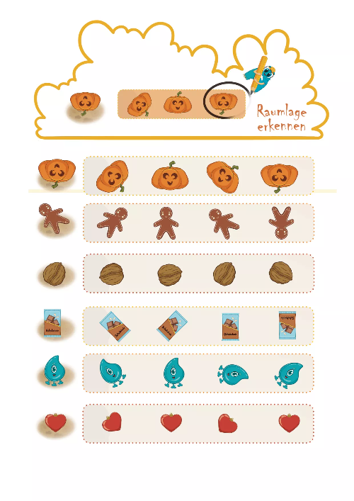 Herbst -Raumlage erkennen