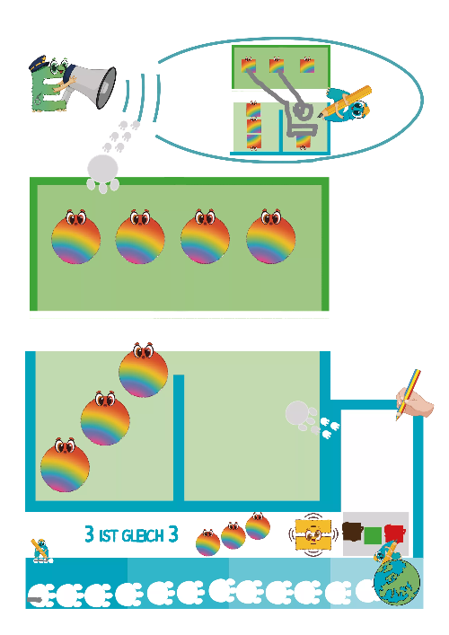 Alonies Freebees Heft:Mengen vergleichen