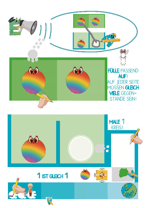 Alonies Freebees Heft: Mengen vergleichen