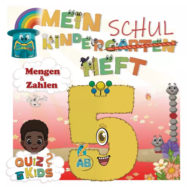Cover: Mein Kindergarten-Schulheft mit Leo – Vorschulbuch im Zahlenraum 9 (PDF ab 5 Jahren)
Das digitale Vorschulheft „Leos erstes Abenteuer“ zeigt Leo mit der Alonie-Zahl 5. Für Kinder ab 5 Jahren konzipiert, führt das Heft in Zahlen und Mengen bis zur 9 ein – mit klaren Aufgaben, viel Nachspuren, visuellem Lernen und den Alonies. Ideal als PDF-Vorschulbuch zum Download für Kindergarten und Vorschule.