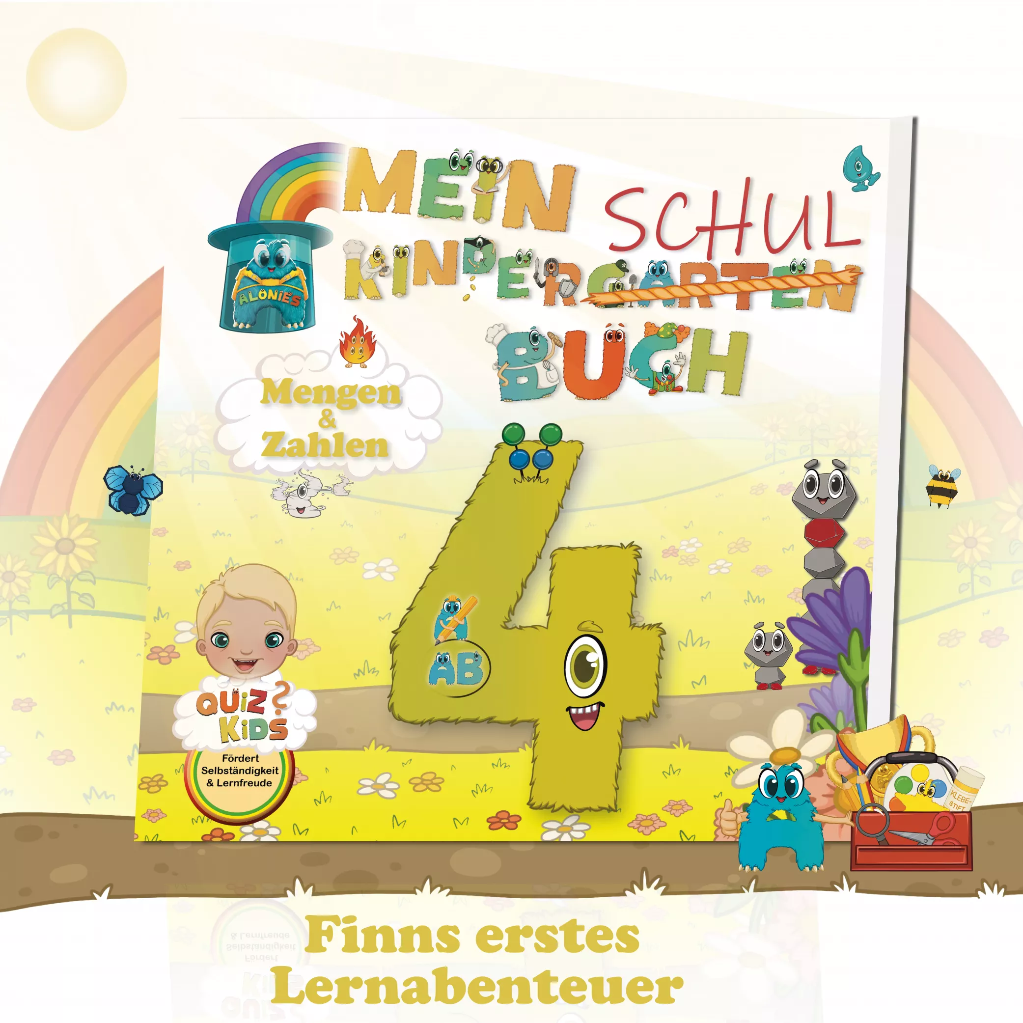 Schritt für Schritt mit Spiel und Spaß zum Schuleintritt

Das Kindergarten-Schulbuch 4 mit Finn begleitet Kinder Schritt für Schritt auf ihrem Lernweg – mit Freude, Struktur und Motivation. Spielerische Aufgaben rund um Zahlen und Mengen bis 6 fördern Konzentration, Selbstständigkeit und die ersten mathematischen Kompetenzen.