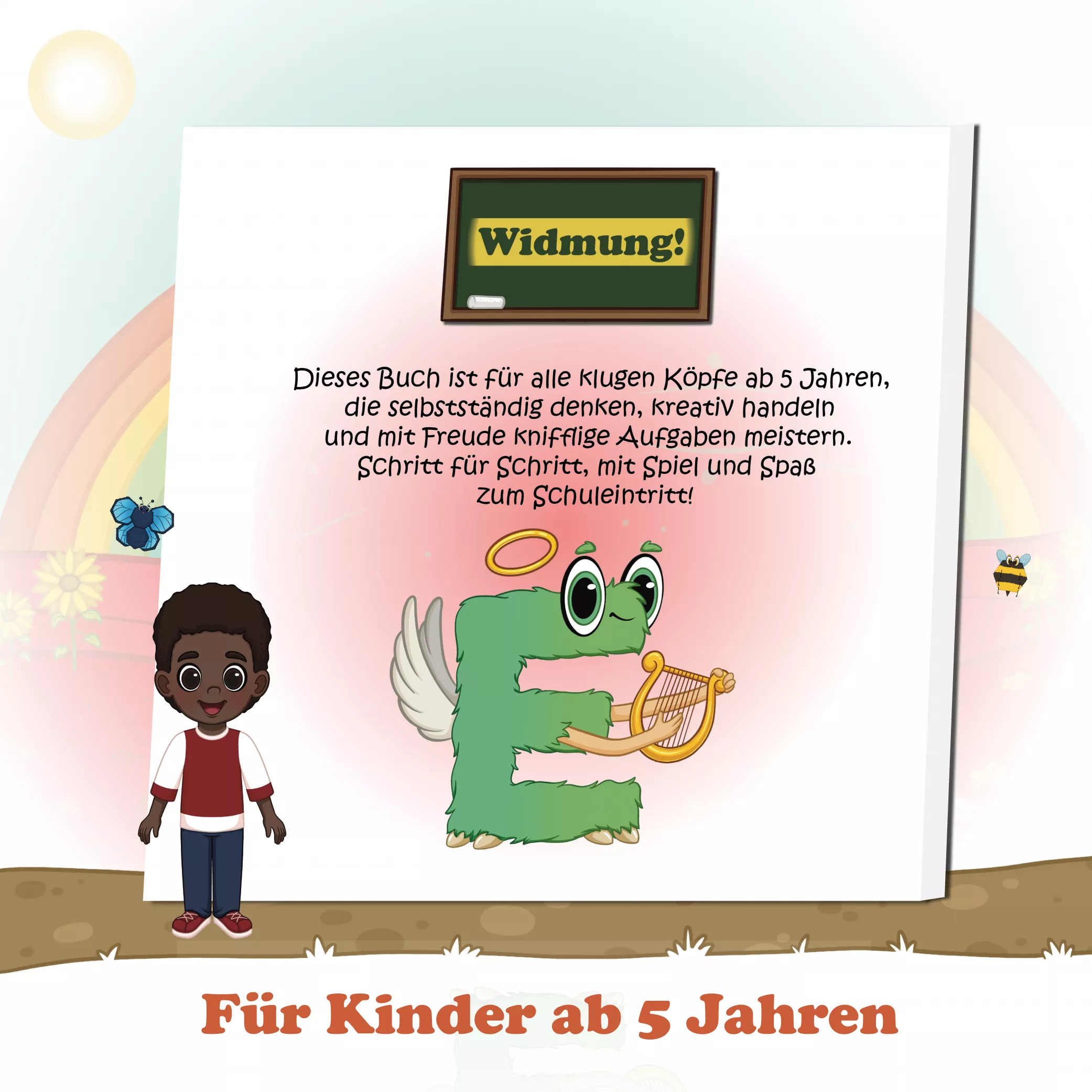 Widmung – Für alle Kinder ab 5 Jahren

Dieses Buch ist eine liebevolle Widmung an alle Kinder ab 5 Jahren, die selbstständig denken, kreativ handeln und mit Freude lernen. Leos erstes Alonies-Abenteuer fördert Selbstständigkeit, Konzentration und Motivation – Schritt für Schritt mit Spiel und Spaß zum Schuleintritt.