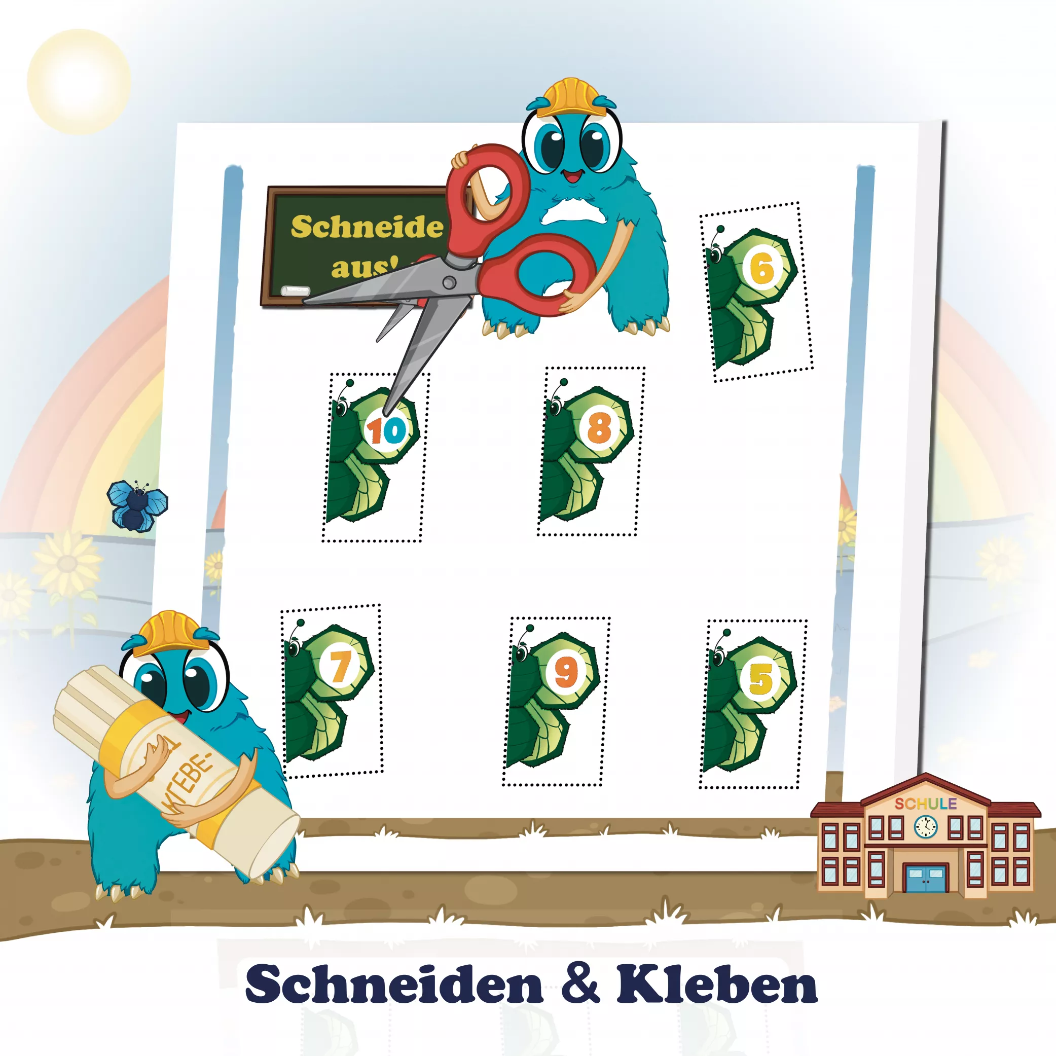Schneiden und kleben

Schneiden, kleben, gestalten – hier werden wichtige Kulturtechniken trainiert, die jedes Kind für den Schulstart braucht. Durch präzises Ausschneiden und genaues Kleben wird die Hand-Auge-Koordination gestärkt. Die Kinder lernen sorgfältiges Arbeiten, Geduld und Konzentration – zentrale Fähigkeiten für das Schreiben- und Lesenlernen.
